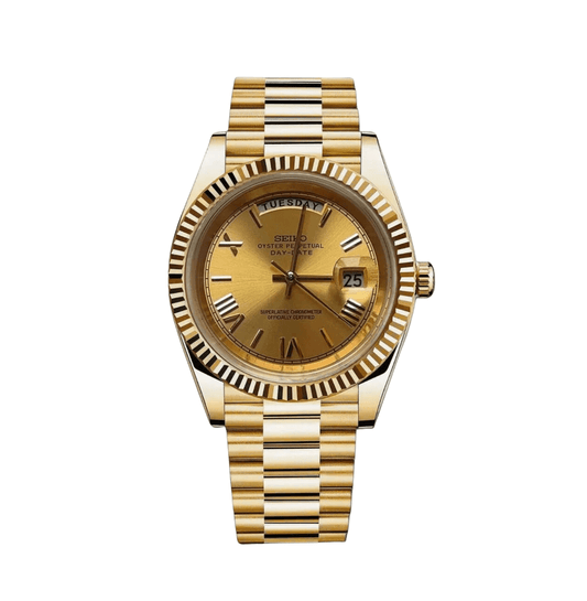 Seiko Mod Day-Date entièrement en or