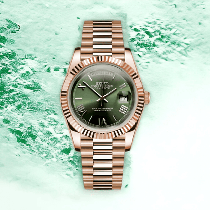 Seiko Mod Day-Date Vert Menthe