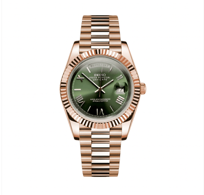 Seiko Mod Day-Date Vert Menthe