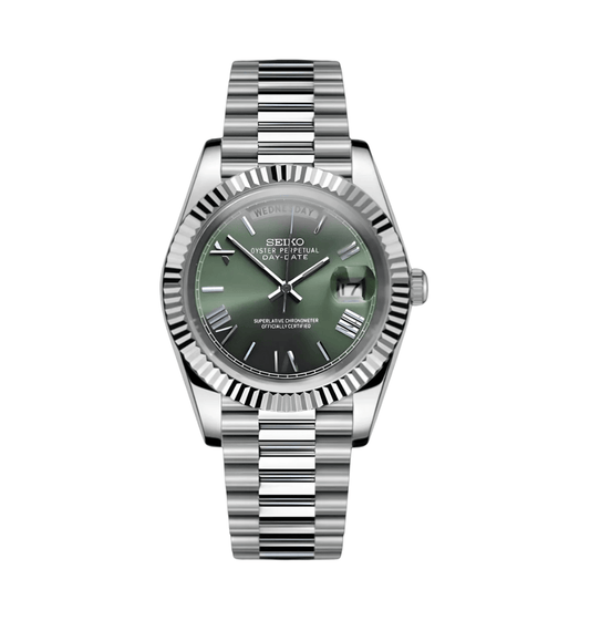 Seiko Mod Day-Date Vert Olive