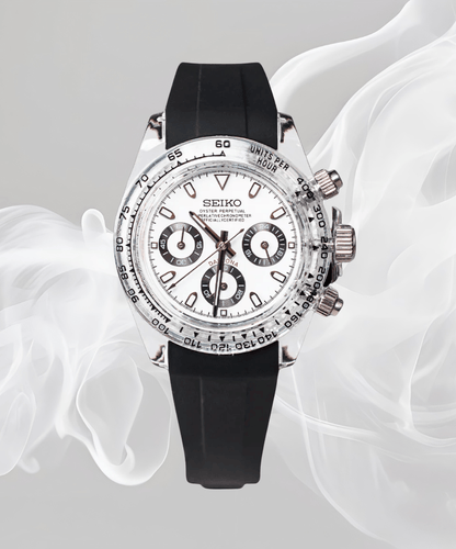 Étui transparent Seiko Mod Daytona Panda