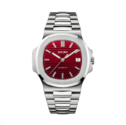 Seiko Mod Nautilus Velours Rouge