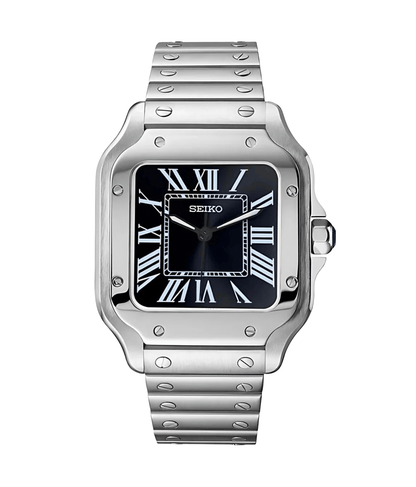 Seiko Mod Santos Classic Black