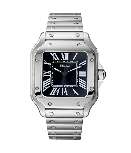 Seiko Mod Santos Classic Black