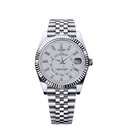 Seiko Mod Sky-Dweller Classic White