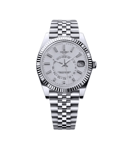 Seiko Mod Sky-Dweller Classic White