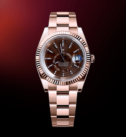 Seiko Mod Sky-Dweller Rose Gold Champagne