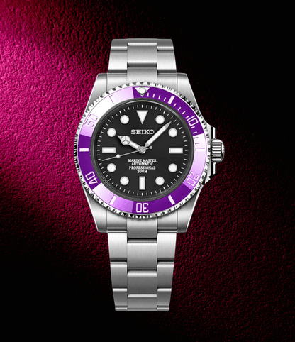 Seiko Mod Submariner Purple Surge (sans date)