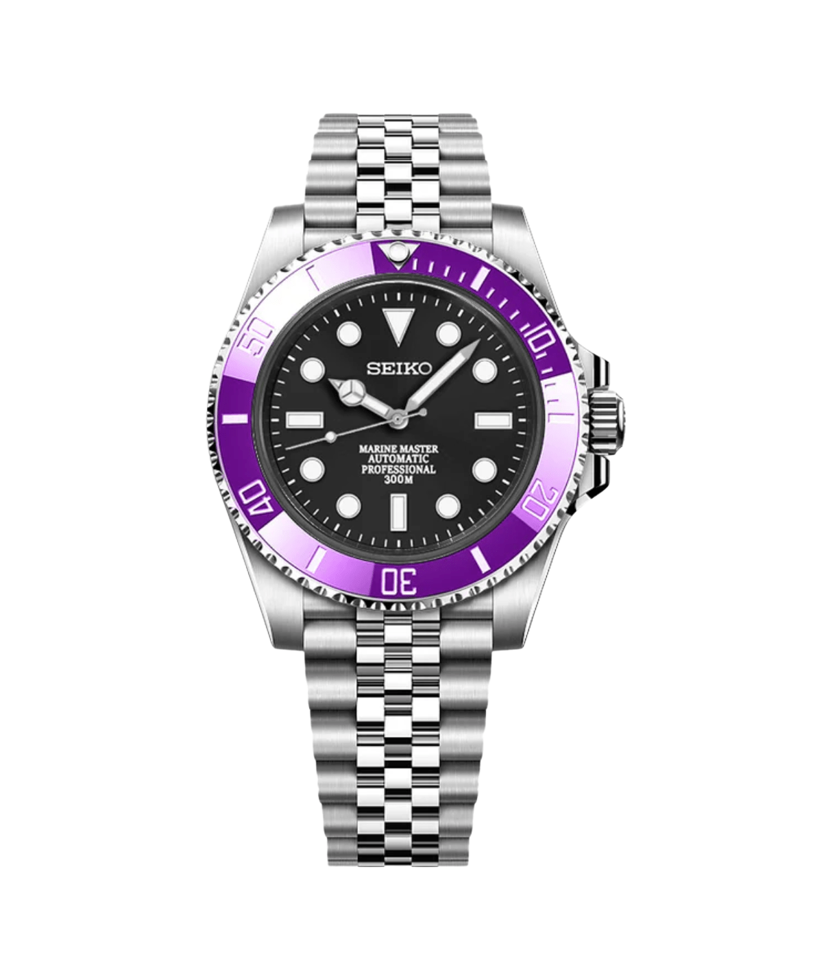 Seiko Mod Submariner Purple Surge (sans date)