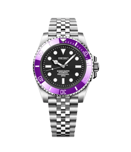 Seiko Mod Submariner Purple Surge (sans date)