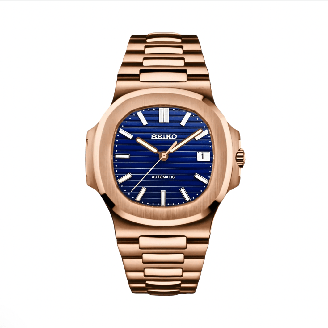 Seiko Nautilus Mod Or Rose - Bleu