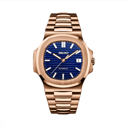 Seiko Nautilus Mod Or Rose - Bleu